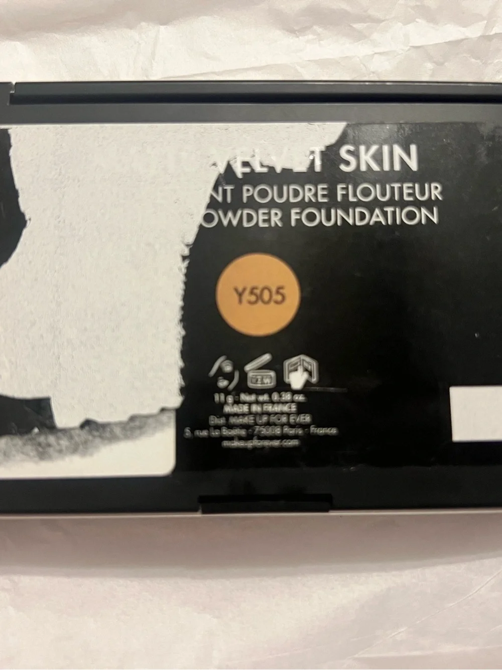 Makeup Forever Matte Black Compact Palette with White Logo